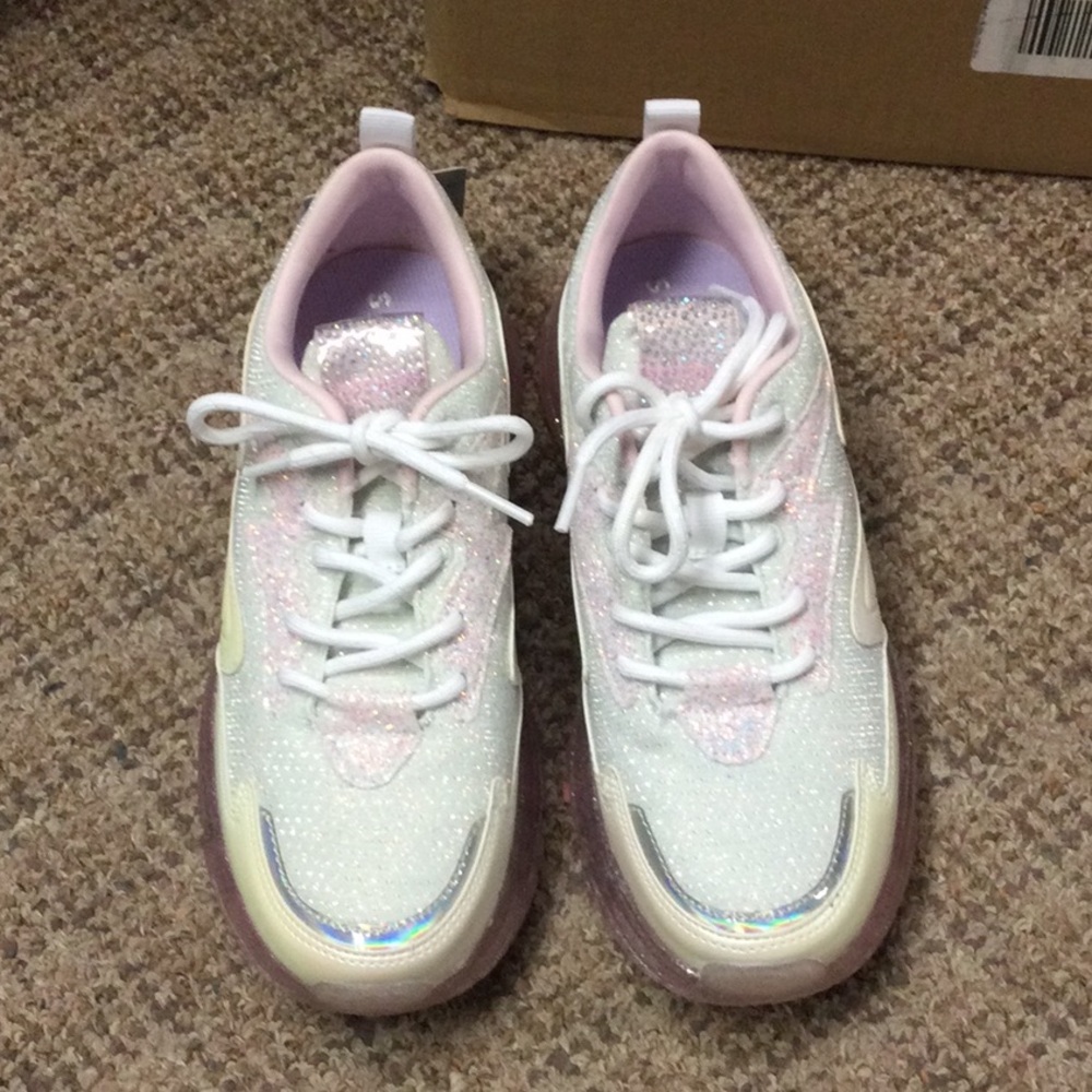 Skechers street prismatic white multi NWT NIB